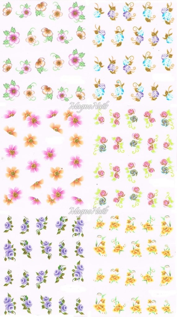 2D Nail Art Sticker