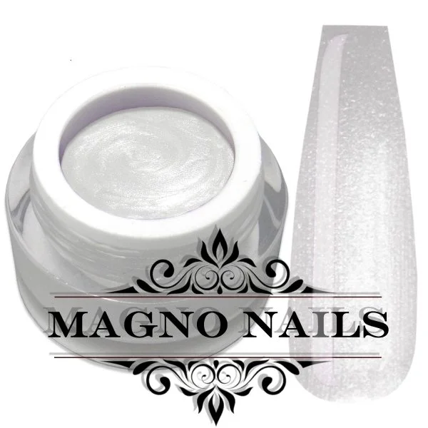 UV Gel - Pearl White - Perlmutt Gel Metallic white