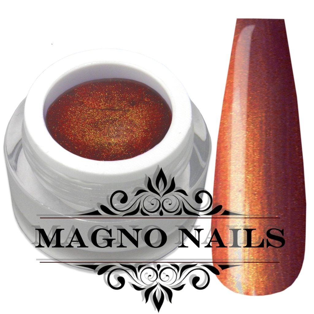 Rot Braunes Metallic Gel für den Herbst