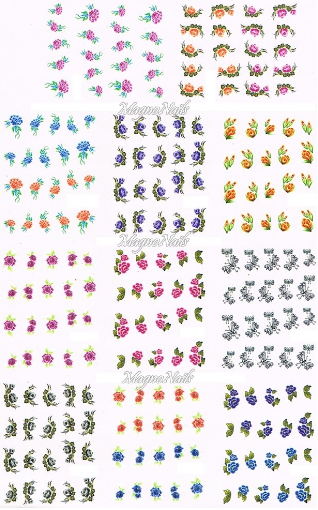 2D Nail Art Sticker
