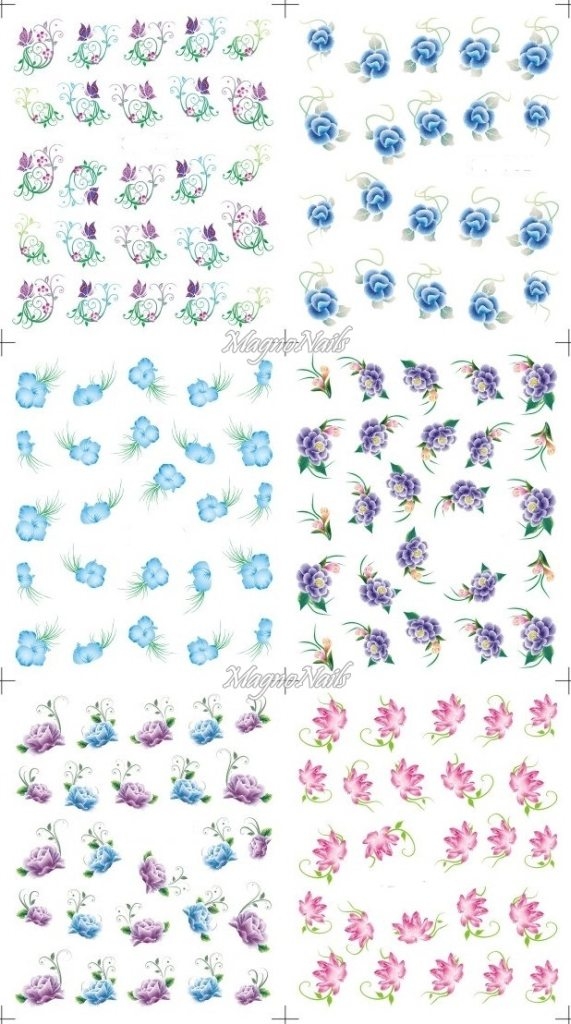 2D Nail Art Sticker