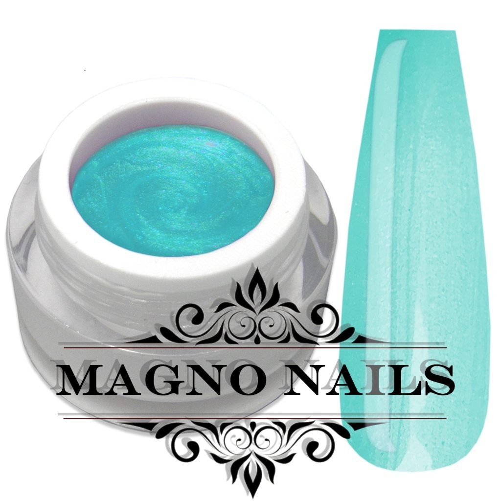 UV Gel - 785 - Perl Gel - Cyan Nägel Nagelgel Dosen UV-Gel Color Gel Farbgel Perlmutt Perlgel türkis