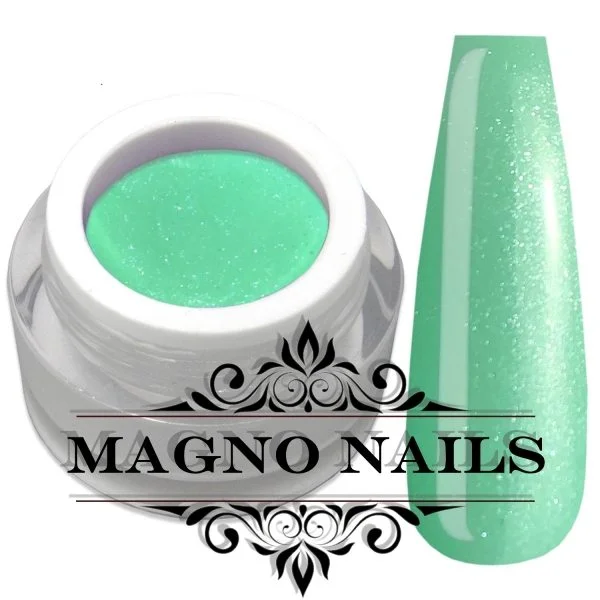 UV Gel - 789 - Pearl Gel - Peppermint Nägel Nagelgel Dosen UV-Gel Color Gel Farbgel Perlmutt Perlgel grün