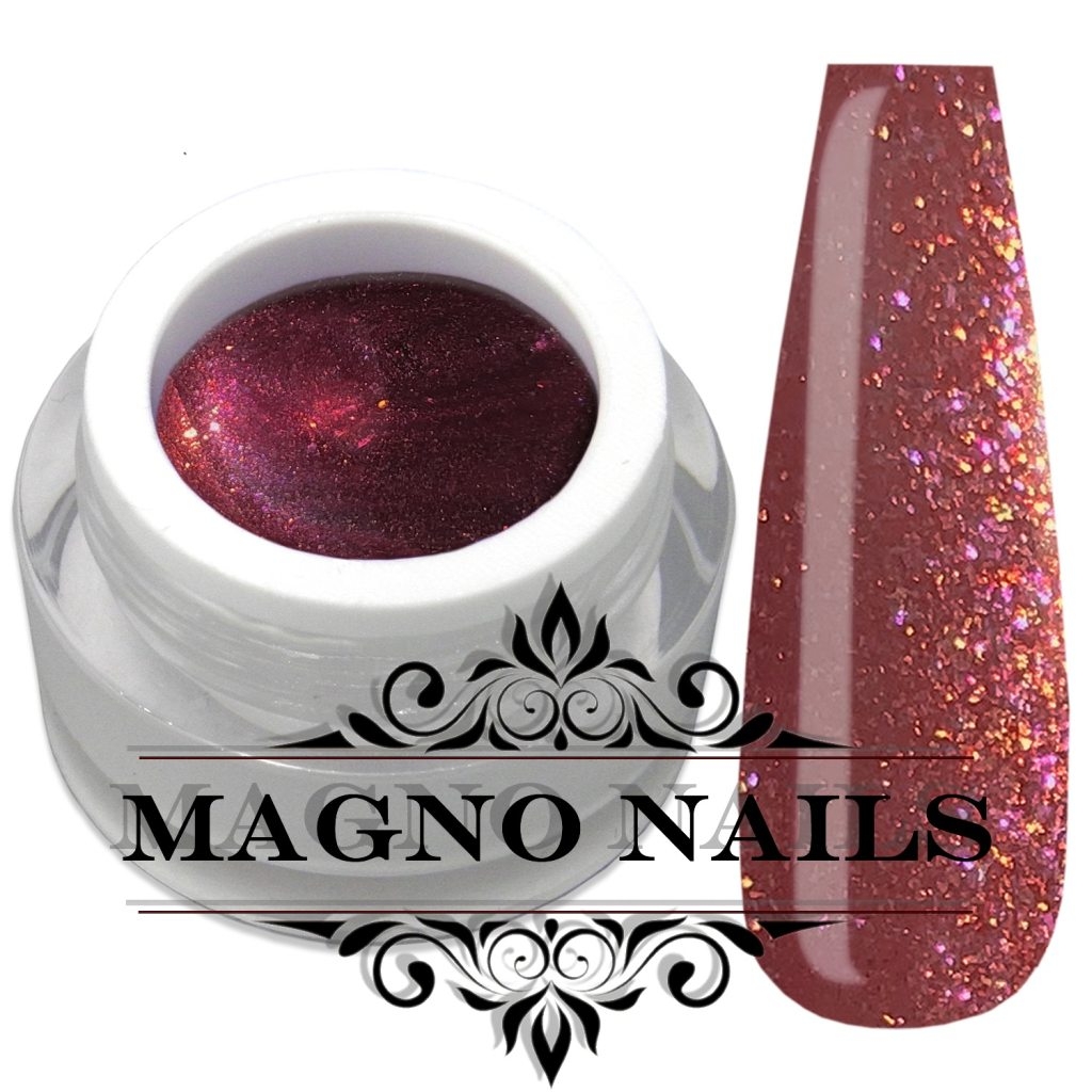 UV Gel Rot Braun  Glitter Gel Herbst Glitzer