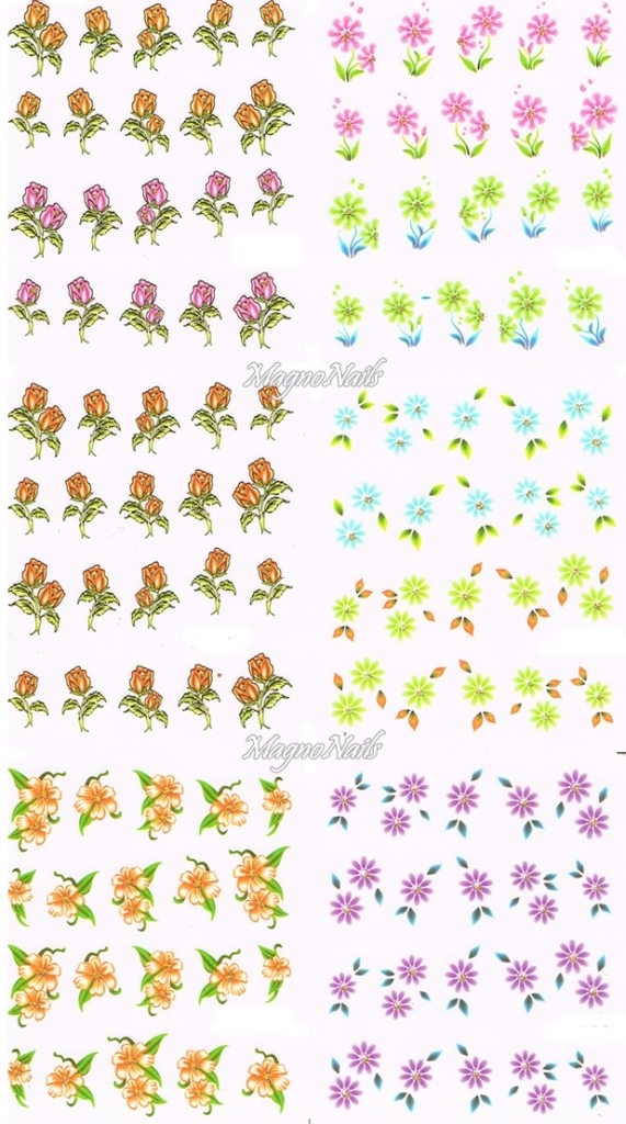 2D Nail Art Sticker
