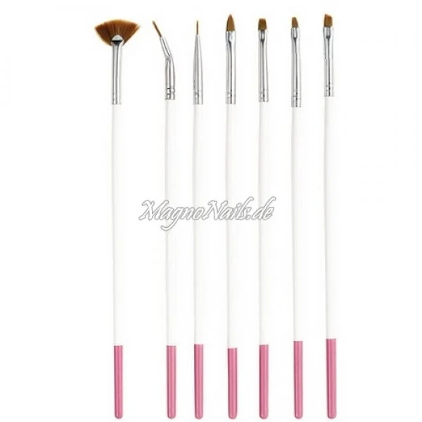 Nail Art Pinsel Set 7-Teilig Nagelpinsel Nägel Nagelstudio Zubehör Günstig Schnäppchen