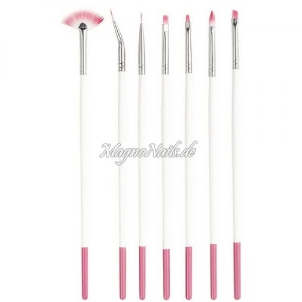 Nail Art Pinsel Set 7-Teilig Nagelpinsel Nägel Nagelstudio Zubehör Günstig Schnäppchen