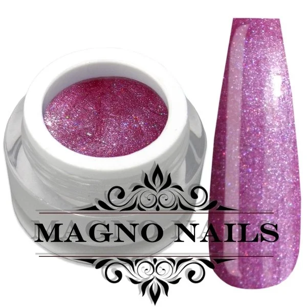 Pink Lila Glitzer Glitter Gel Schimmer Deckend