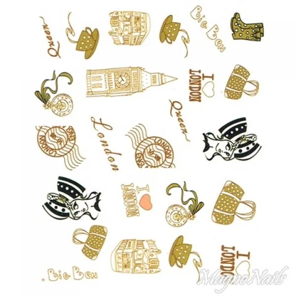 2D Nail Art One Stoke Sticker