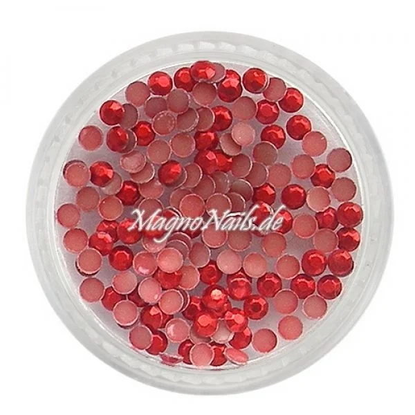 Metall Strasssteine - rot Nail Nagelstudio Nägel Nailart Nail art