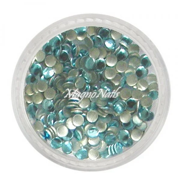 Einlegemotive - Metall Plättchen - rund mint Nail Nagelstudio Nägel Nailart Nail art