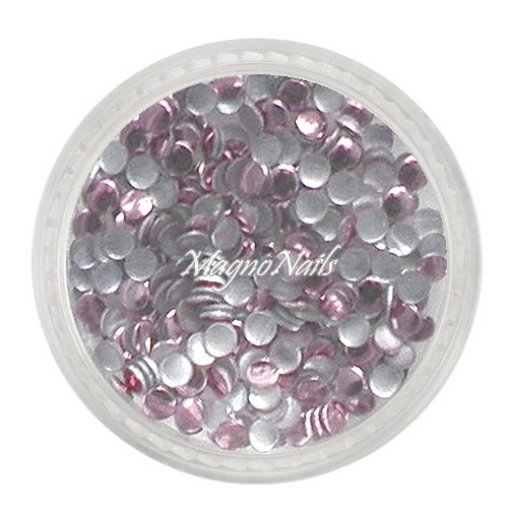 Einlegemotive - Metall Plättchen - rund hell rosa Nail Nagelstudio Nägel Nailart Nail art