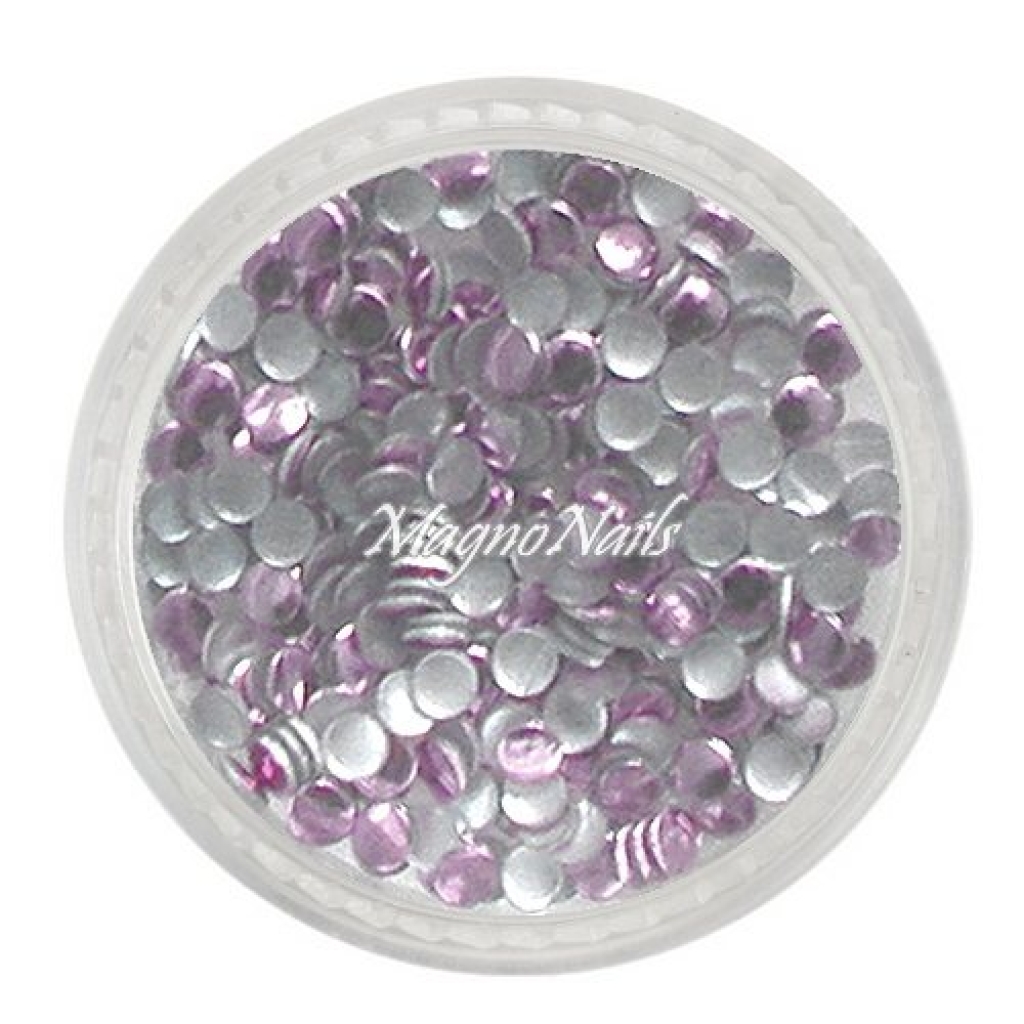 Einlegemotive - Metall Plättchen - rund rosa Nail Nagelstudio Nägel Nailart Nail art