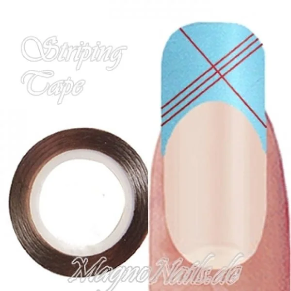 Striping Tape - Zierstreife rot metallic Nageldesign Nägel Nails Nagelstudio Einleger Nailart