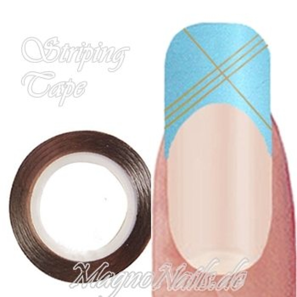 Striping Tape - Zierstreife bronze Nageldesign Nägel Nails Nagelstudio Einleger Nailart