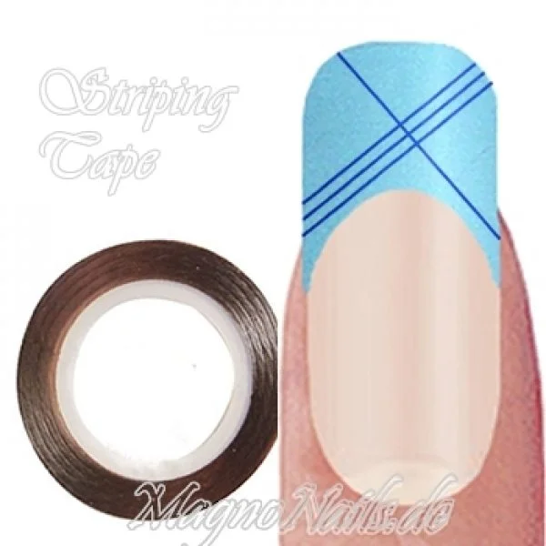 Striping Tape - Zierstreife dunkelblau metallic Nageldesign Nägel Nails Nagelstudio Einleger Nailart