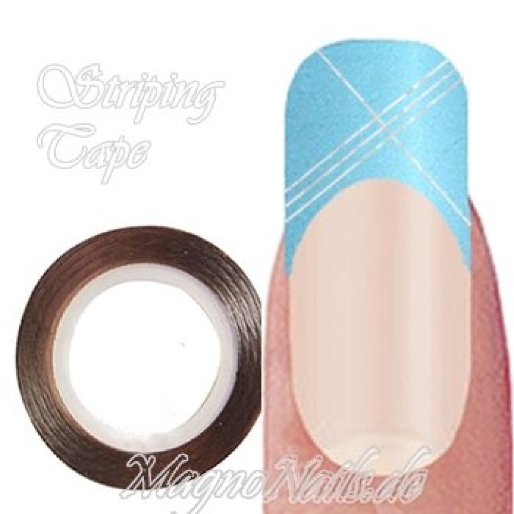 Striping Tape - Zierstreife silber hologramm Nageldesign Nägel Nails Nagelstudio Einleger Nailart
