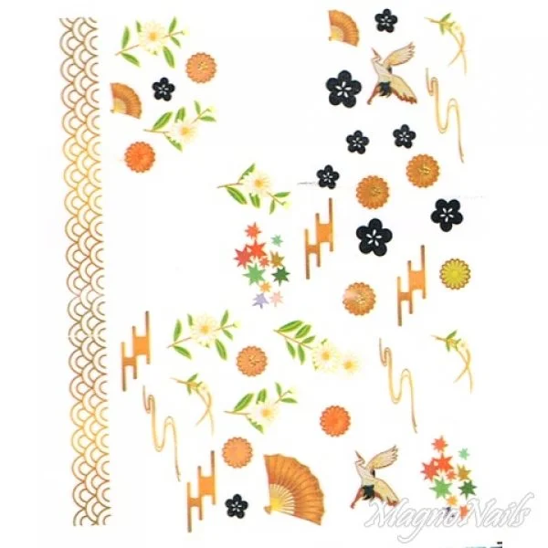 2D Nail Art One Stoke Sticker