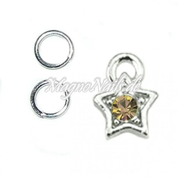 Nail Piercing Stern Nageldesign Nägel Schmuck Nails 