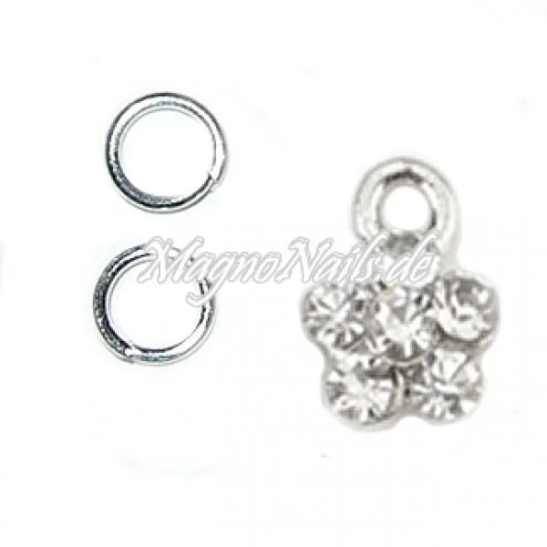 Nail Piercing Blume Nageldesign Nägel Schmuck Nails 