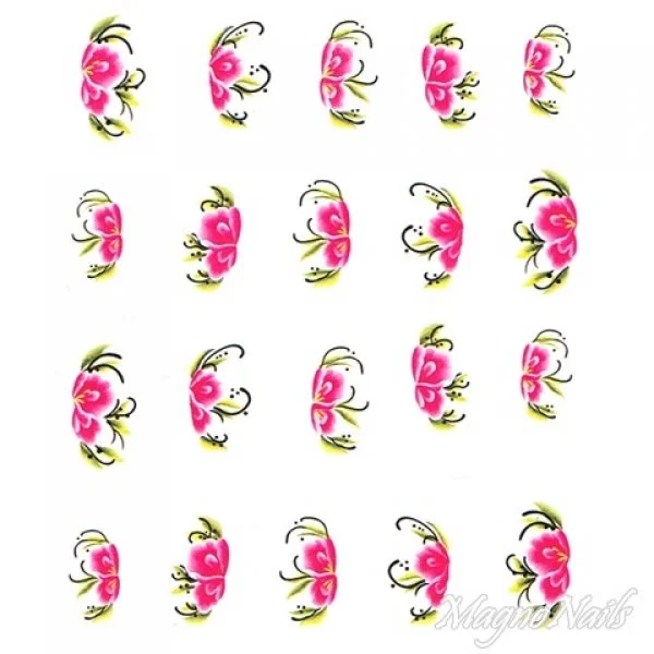 2D Nail Art One Stoke Sticker