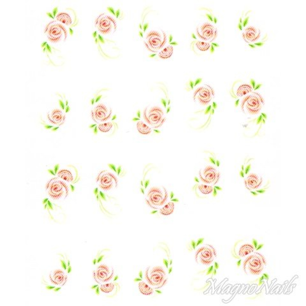 2D Nail Art One Stoke Sticker