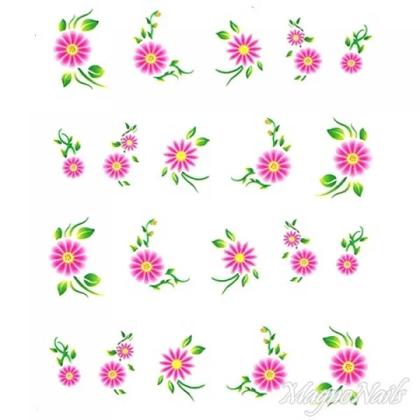 2D Nail Art One Stoke Sticker