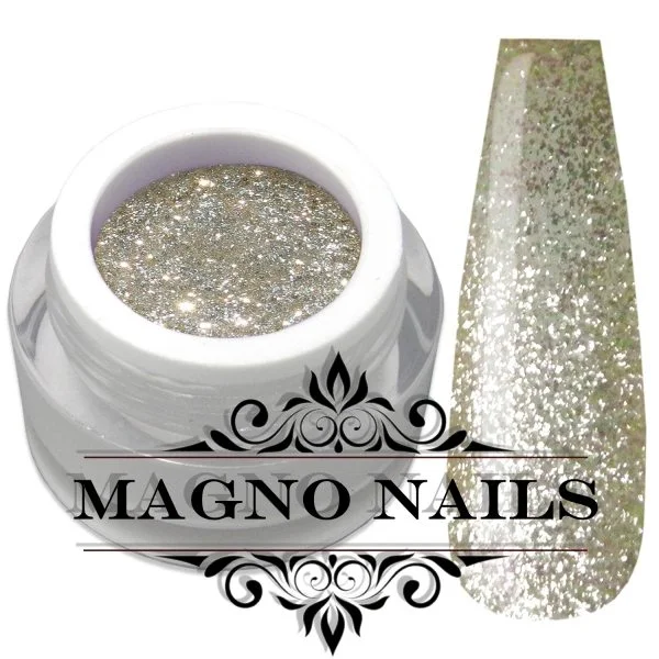 UV Gel - 825 - Glitter Gel Metallic Prossecco - 15ml Nägel Nagelgel Dosen UV-Gel Color Gel Farbgel