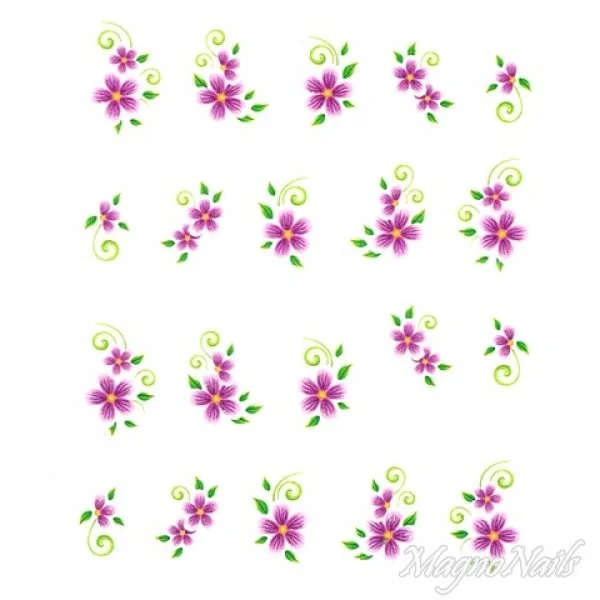 2D Nail Art One Stoke Sticker