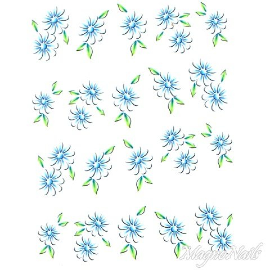 2D Nail Art One Stoke Sticker