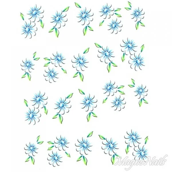 2D Nail Art One Stoke Sticker