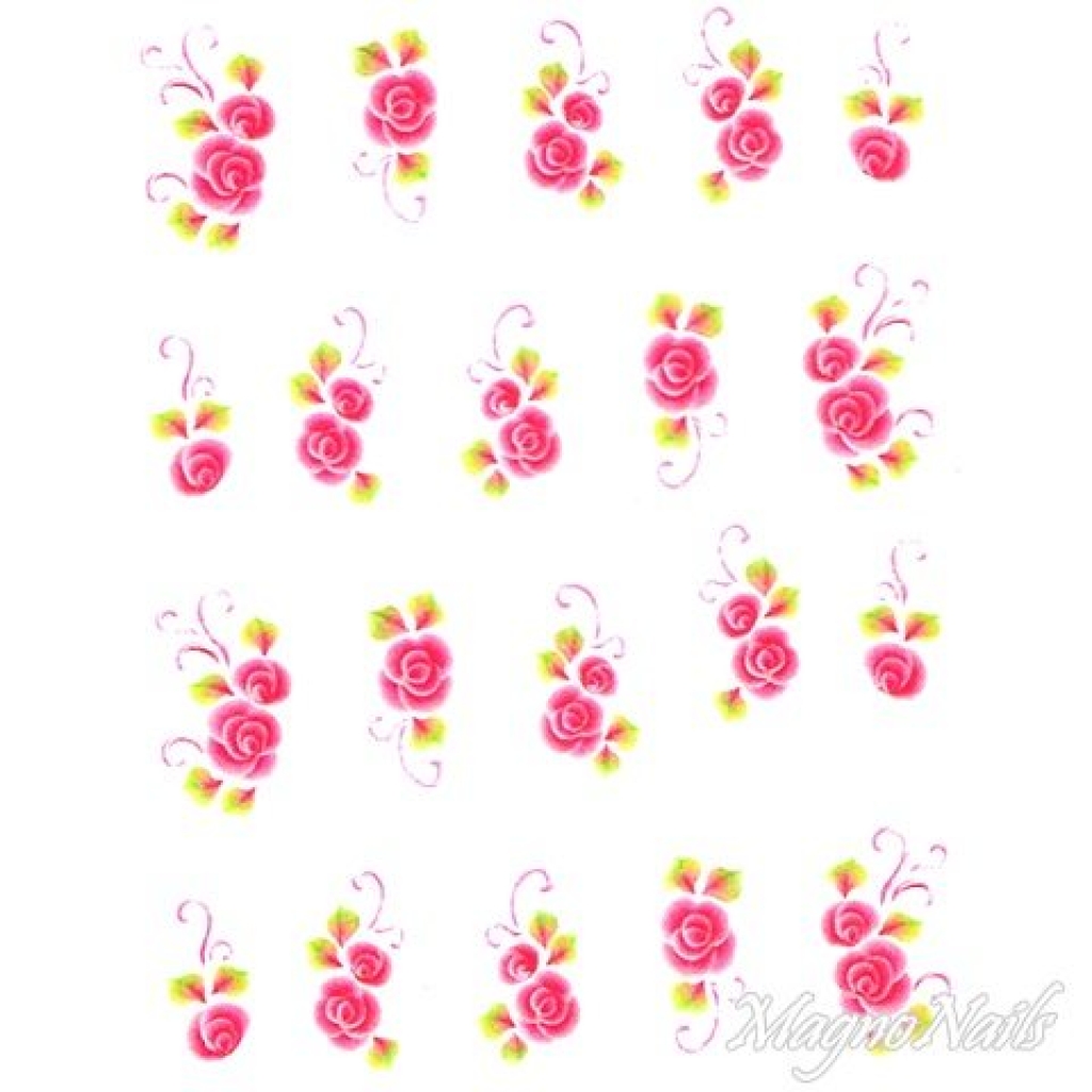 2D Nail Art One Stoke Sticker