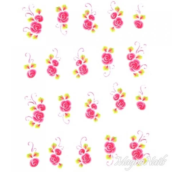 2D Nail Art One Stoke Sticker