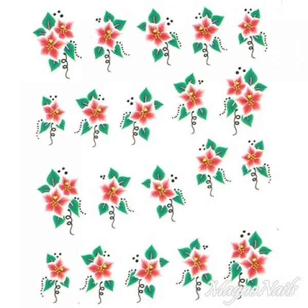 2D Nail Art One Stoke Sticker