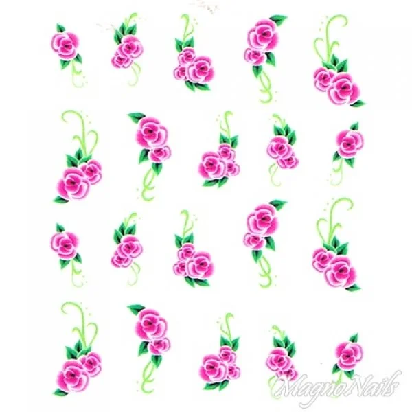 2D Nail Art One Stoke Sticker