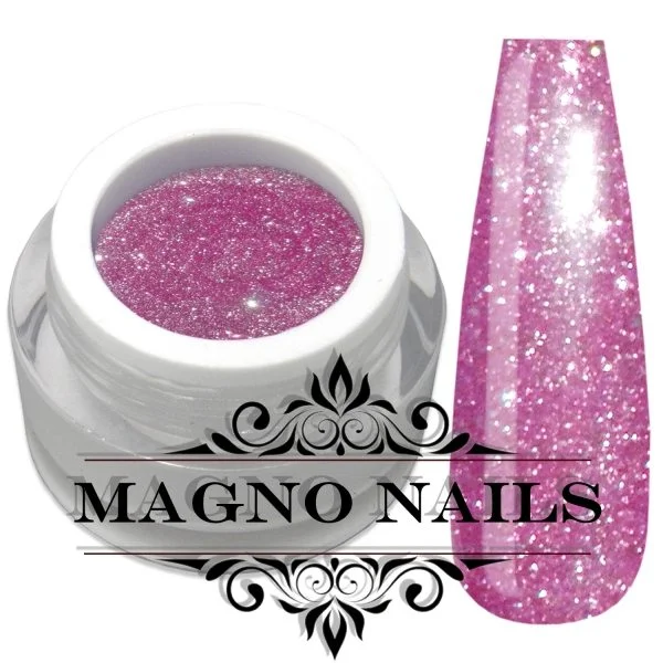 UV Gel - 832 - Glitter Gel Light Pink Nails Nagelgel Nögel Nail Glitzer