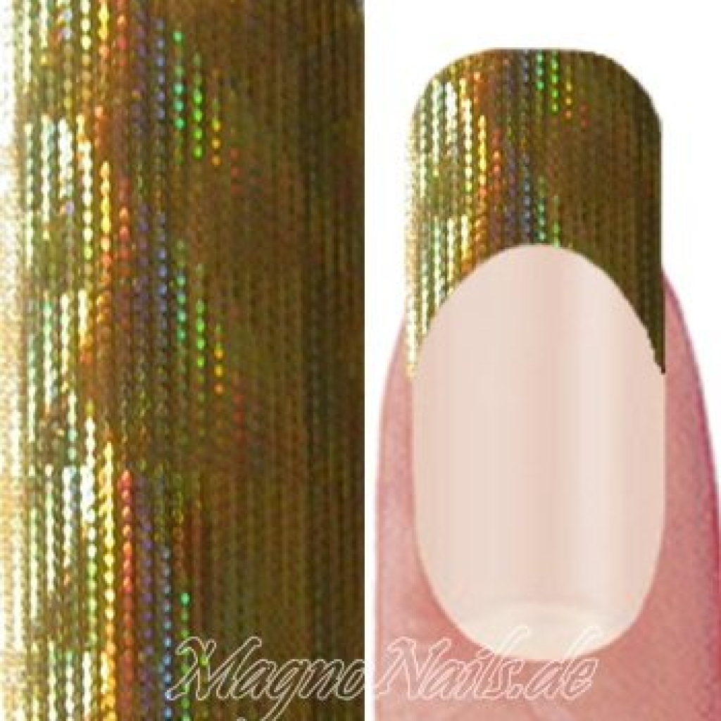 Nail Art Transfer Folie 1,5m - Nail Foil - Gold Laser Nagelfolie Nageldesign Folie Tranferfolie Nailart