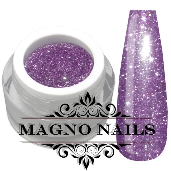 Lila Glitzergel fein deckend - Grape Nageldesign Nails