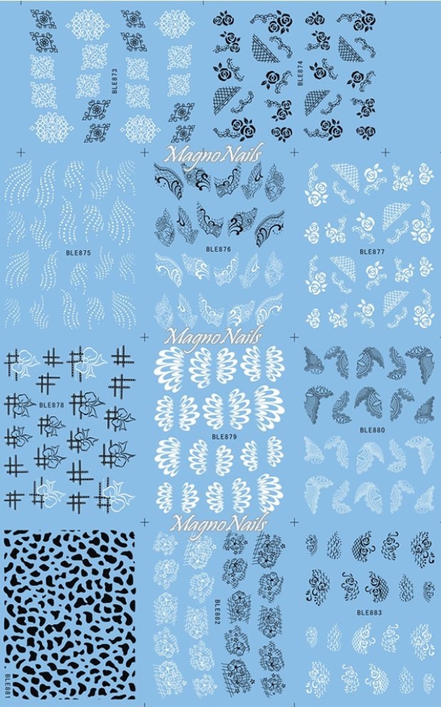 2D Nail Art Sticker