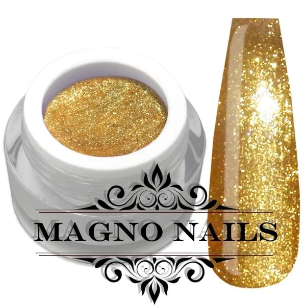 UV Gel - 874 - Glitter Gel Lux Gold Nägel Nagelgel Dosen UV-Gel Color Gel Glitzer Dosen Glitzergel 