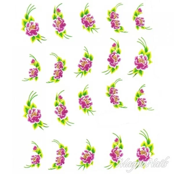 2D Nail Art One Stoke Sticker