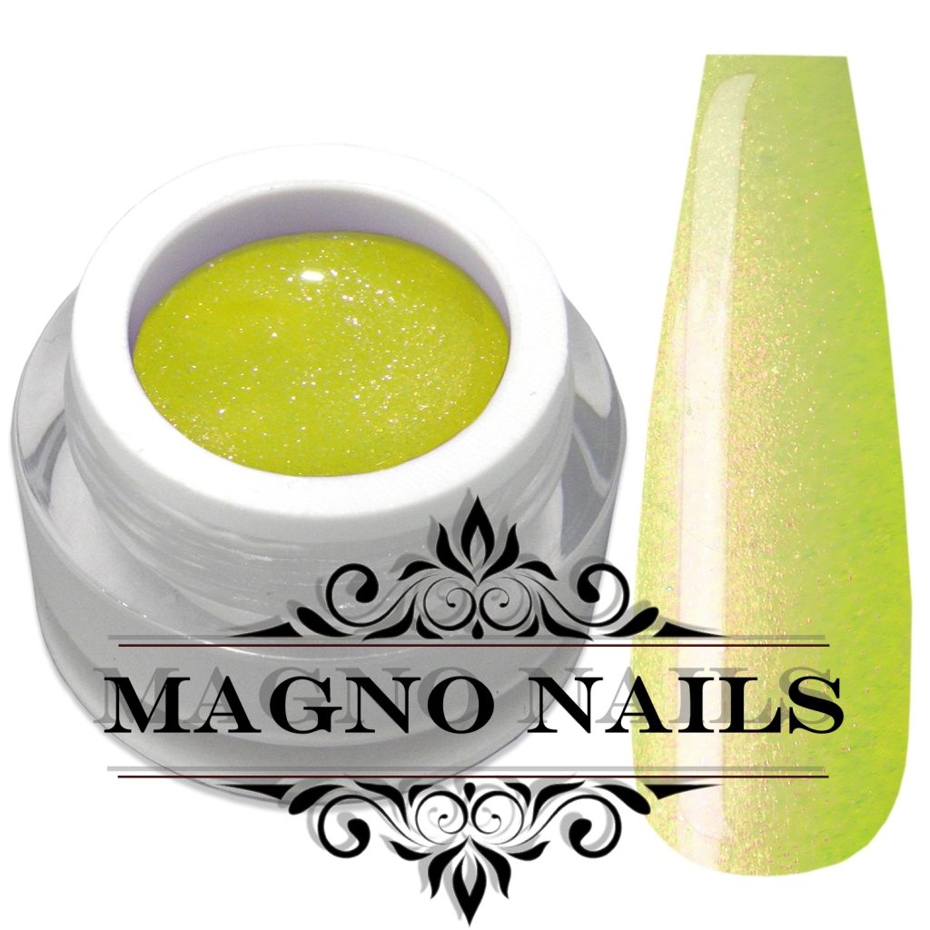 UV Gel - 882 - Glitter Gel Electric Light Nägel Nagelgel Dosen UV-Gel Color Gel Glitzer Dosen Glitzergel neongelb