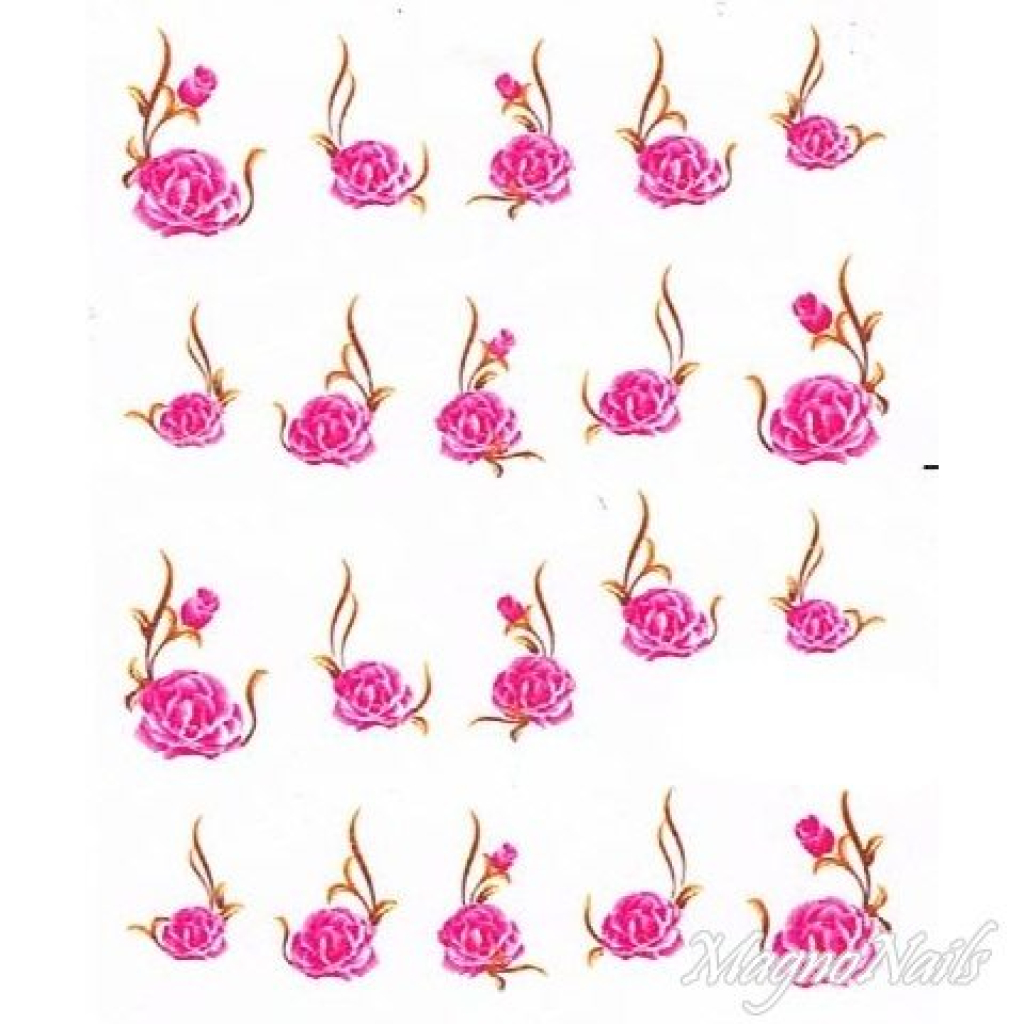 2D Nail Art One Stoke Sticker