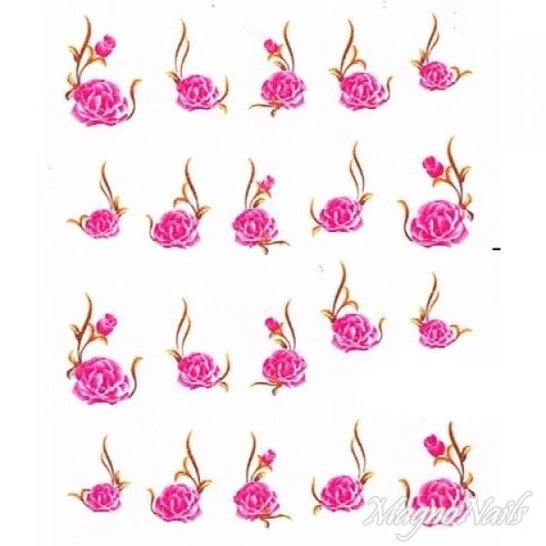 2D Nail Art One Stoke Sticker