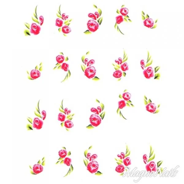 2D Nail Art One Stoke Sticker