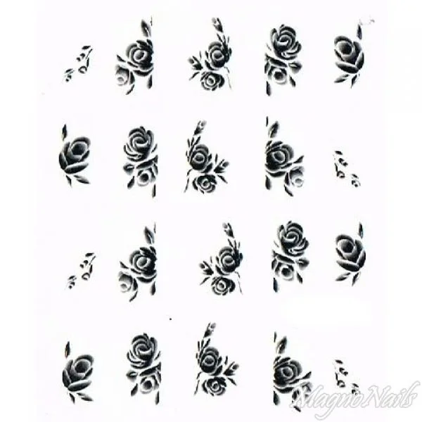 2D Nail Art One Stoke Sticker