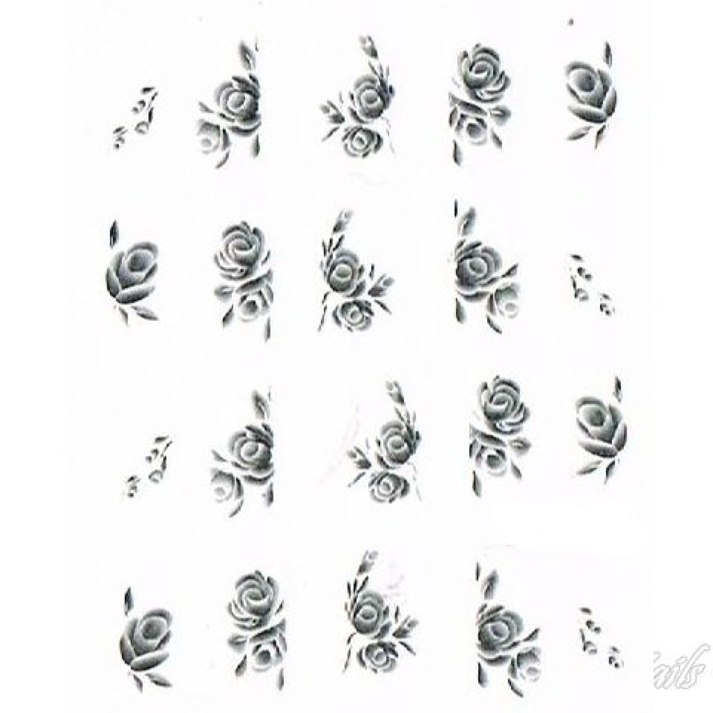 2D Nail Art One Stoke Sticker