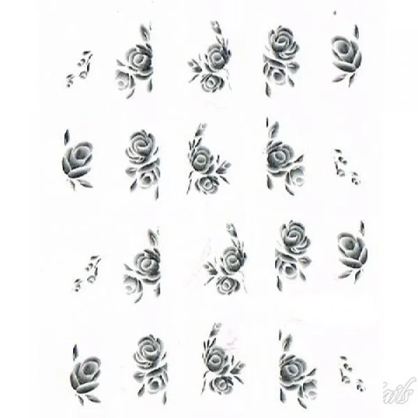 2D Nail Art One Stoke Sticker