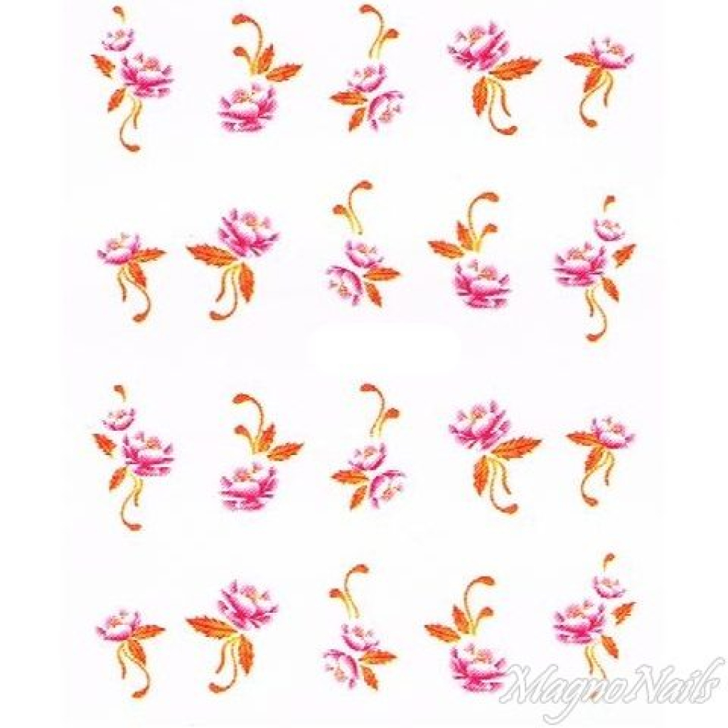 2D Nail Art One Stoke Sticker