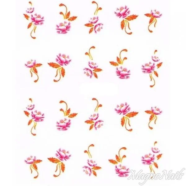 2D Nail Art One Stoke Sticker